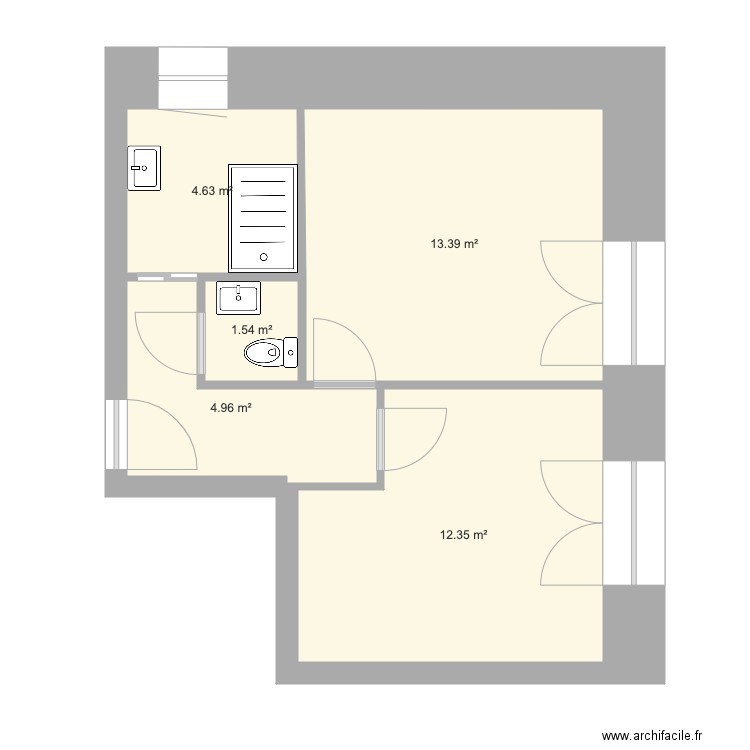 Chambres Enfants. Plan de 0 pièce et 0 m2