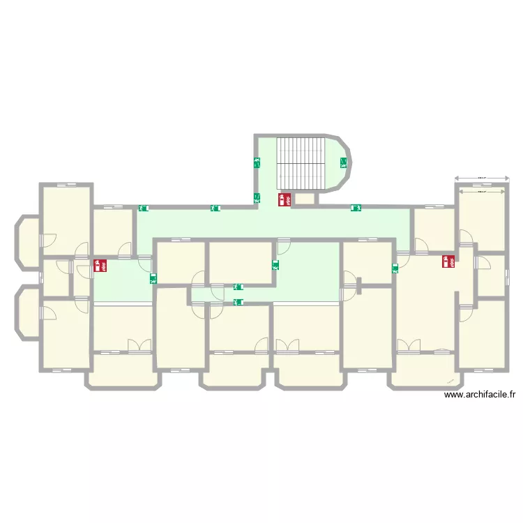 Niveau 1 Bureau HI OUAGA. Plan de 