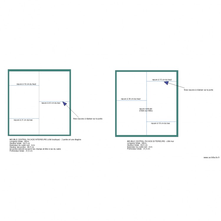 Meuble boutique du centre. Plan de 0 pièce et 0 m2