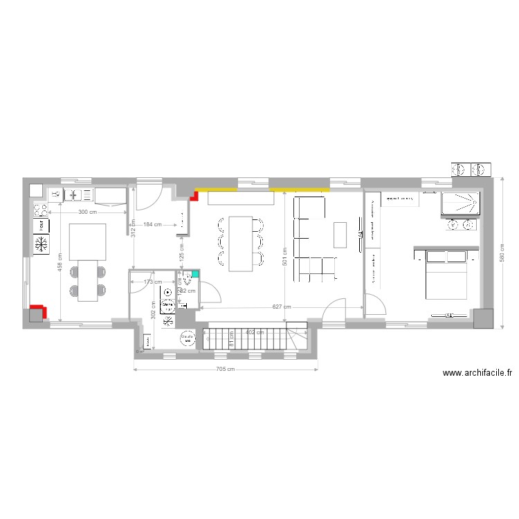 plans intérieurs uniquement v3. Plan de 0 pièce et 0 m2