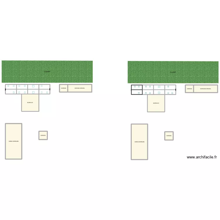 plan toitures Grade. Plan de 