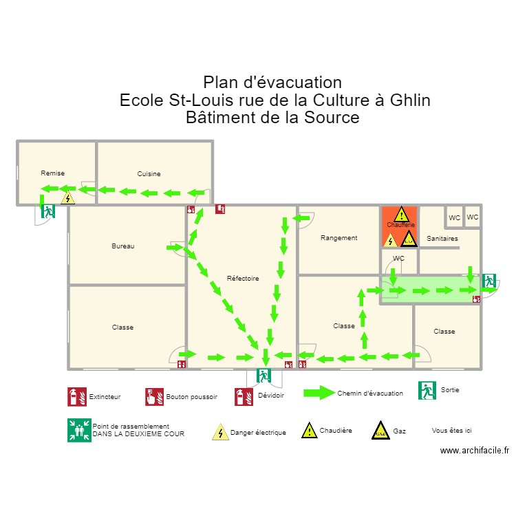 Saint Louis Culture Source. Plan de 14 pièces et 244 m2