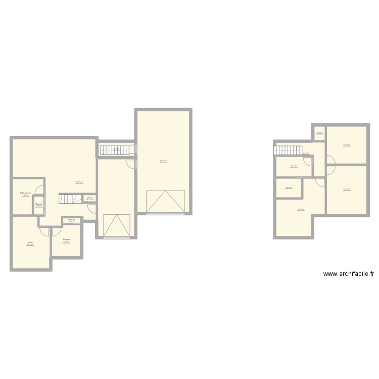 maison etage. Plan de 0 pièce et 0 m2