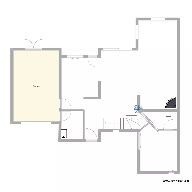 maison initiale. Plan de 