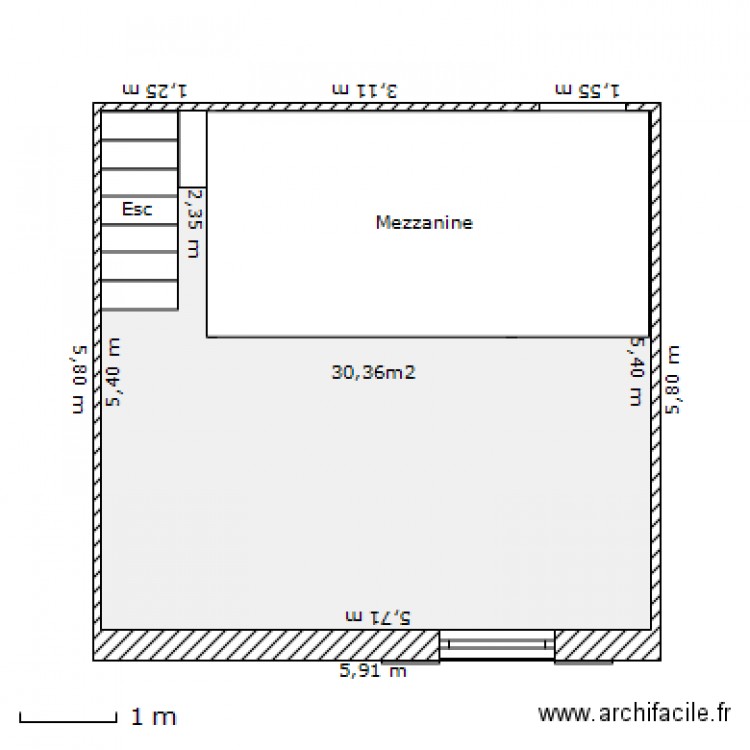 Apt-66 mezzanine. Plan de 0 pièce et 0 m2