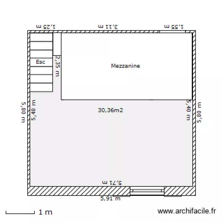 Apt-66 mezzanine. Plan de Apt-66 mezzanine. Plan de