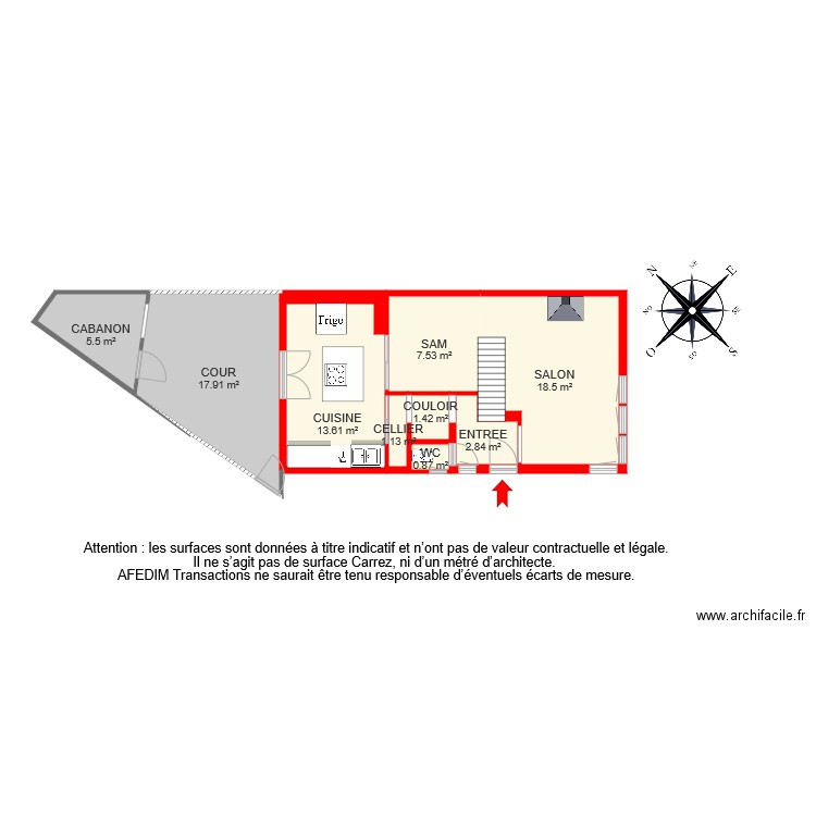 BI 5177 . Plan de 0 pièce et 0 m2