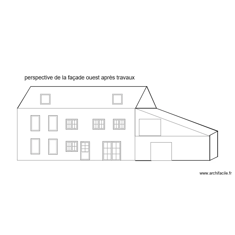 facade. Plan de 