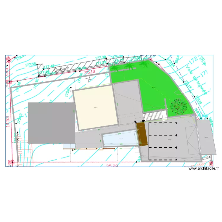 couloir-haut. Plan de couloir-haut. Plan de