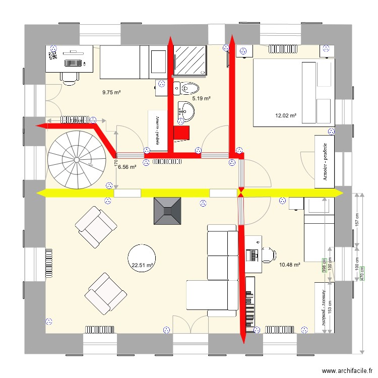 Variante 4. Plan de 0 pièce et 0 m2