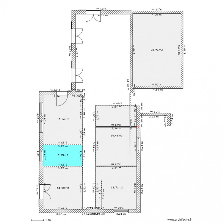 inutilisable. Plan de 0 pièce et 0 m2