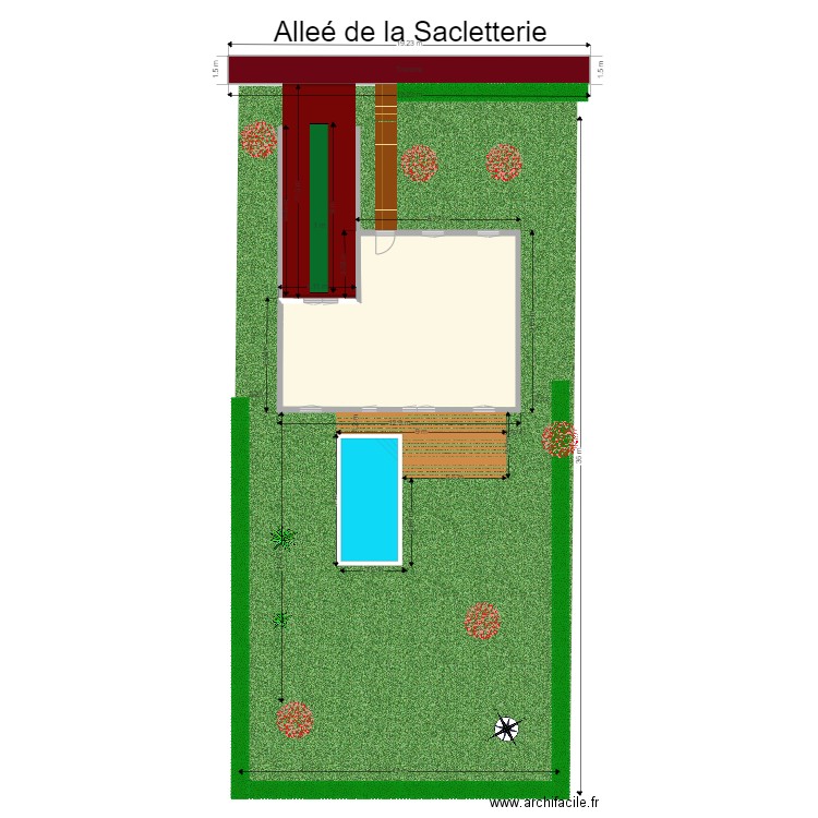 Plan de masse v06. Plan de 0 pièce et 0 m2