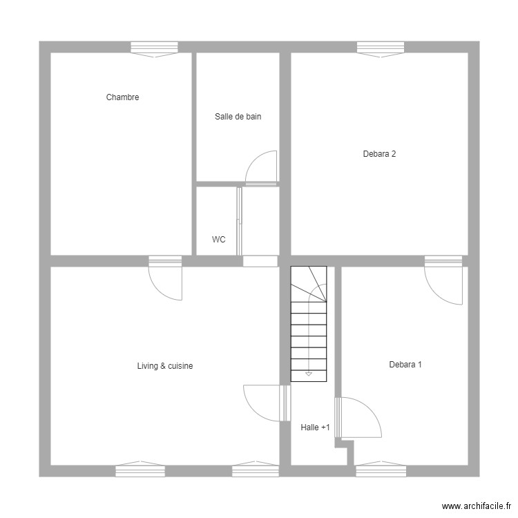 Vincent Heppignie sdb. Plan de 8 pièces et 81 m2