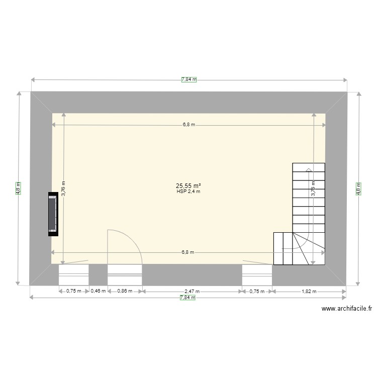 plan gite pour Annie. Plan de 0 pièce et 0 m2
