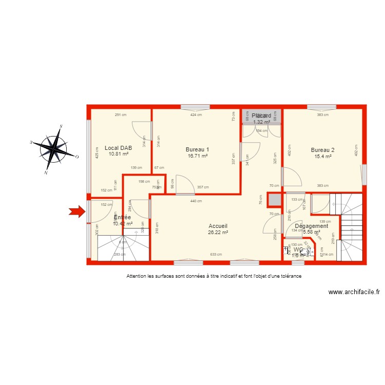 BI 5617 rdc côté. Plan de 0 pièce et 0 m2