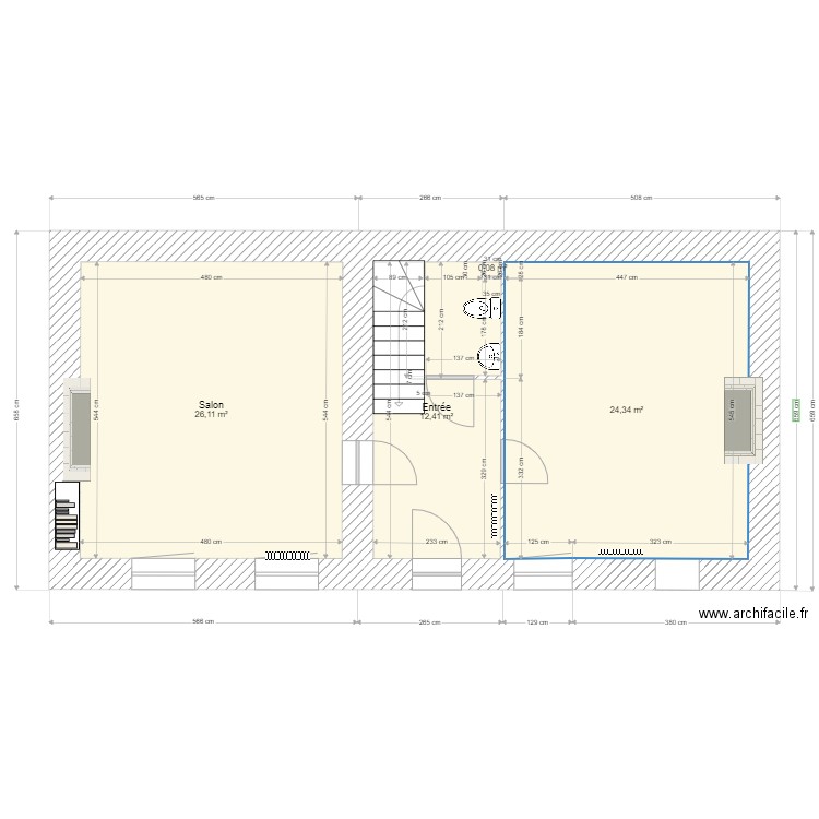plou. Plan de 0 pièce et 0 m2
