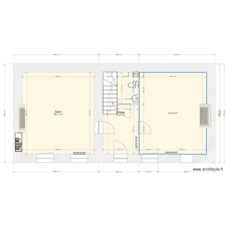 plou. Plan de 0 pièce et 0 m2