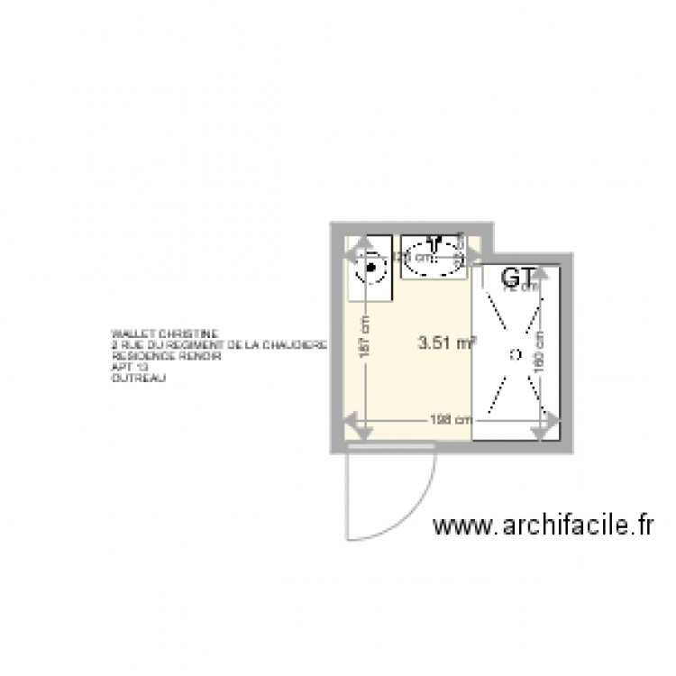 WALLET CHRISTINE . Plan de 0 pièce et 0 m2