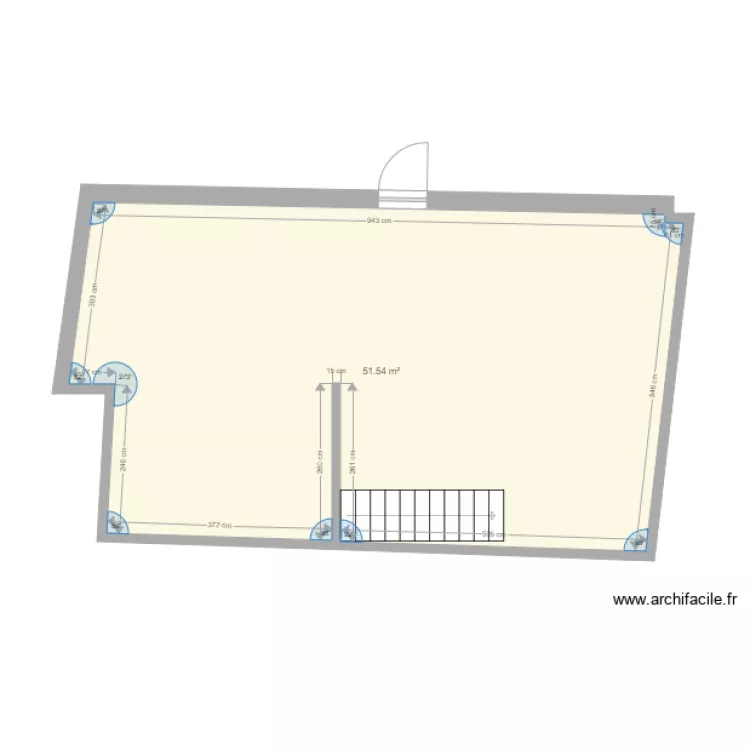 appartement 1 er &eacute;tage. Plan de 