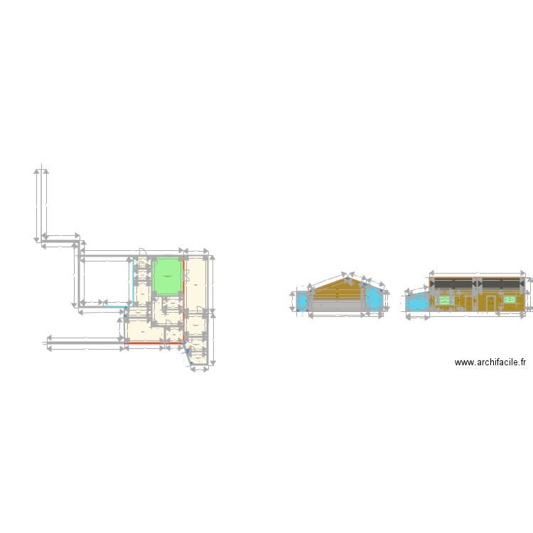 plan modif architecte 0606. Plan de 0 pièce et 0 m2