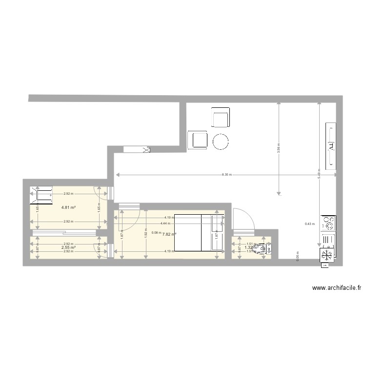 70 Mouffetard RJ RenoV 3. Plan de 0 pièce et 0 m2