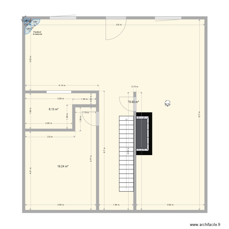 emménagement RDC Montastruc vide. Plan de 0 pièce et 0 m2