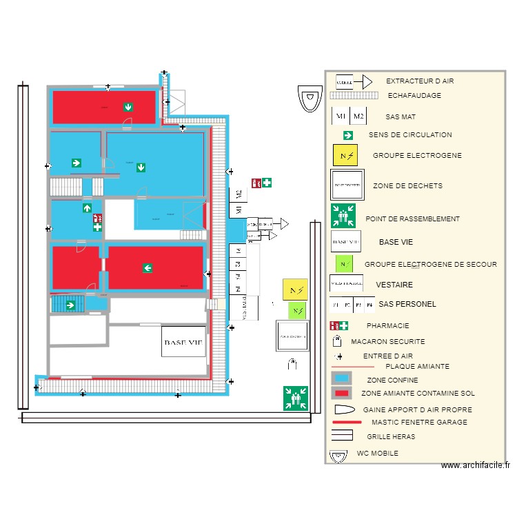 maj. Plan de 19 pièces et 891 m2