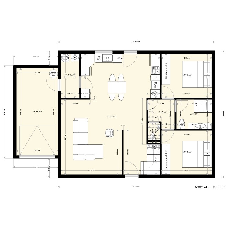 Maison papy mamy étage. Plan de 0 pièce et 0 m2