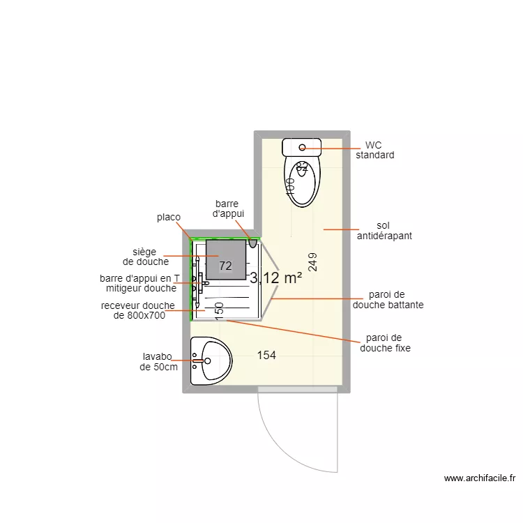 touret chantale. Plan de 