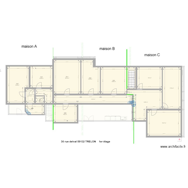 delval futur  . Plan de 0 pièce et 0 m2