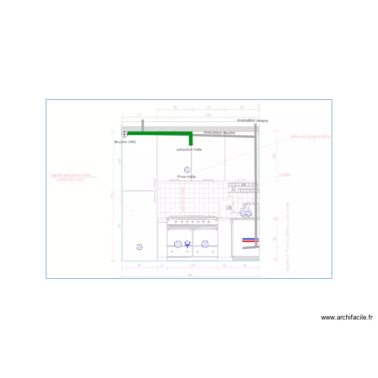St Prix cuisine Piano. Plan de 