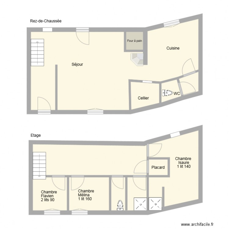 Gite 1237. Plan de 0 pièce et 0 m2