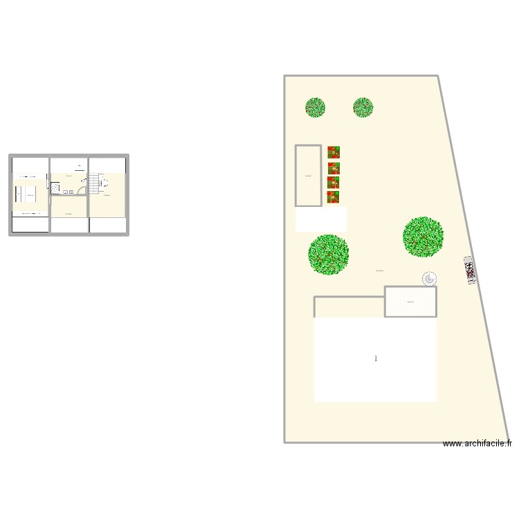 comble. Plan de 7 pièces et 772 m2