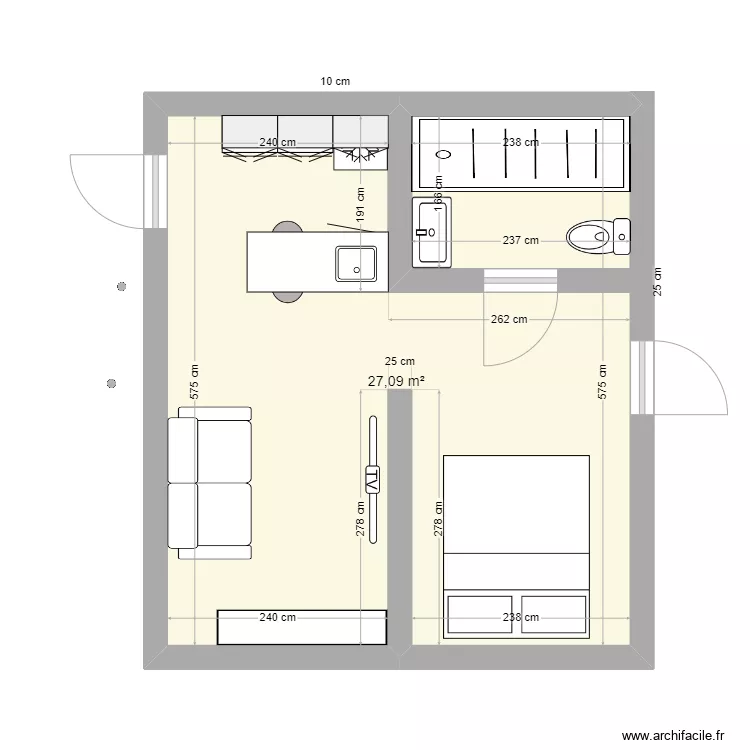 algoma garage Couloir 2. Plan de 