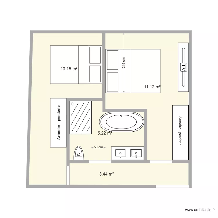 MEZZANINE CHICANETTE. Plan de 