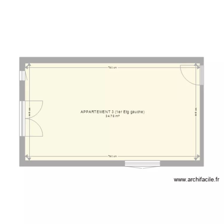 Projet SA apt 3. Plan de 