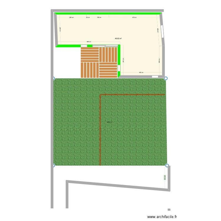 projet finis 2. Plan de 1 pièce et 40 m2