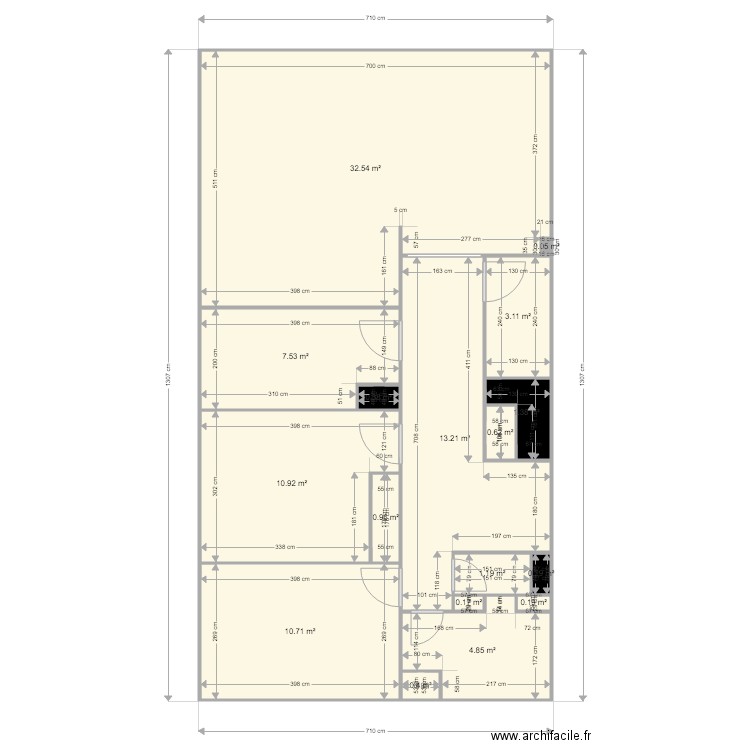 poupard. Plan de 0 pièce et 0 m2