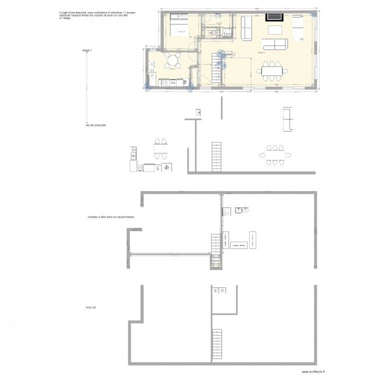 essai réduit variante2. Plan de 0 pièce et 0 m2