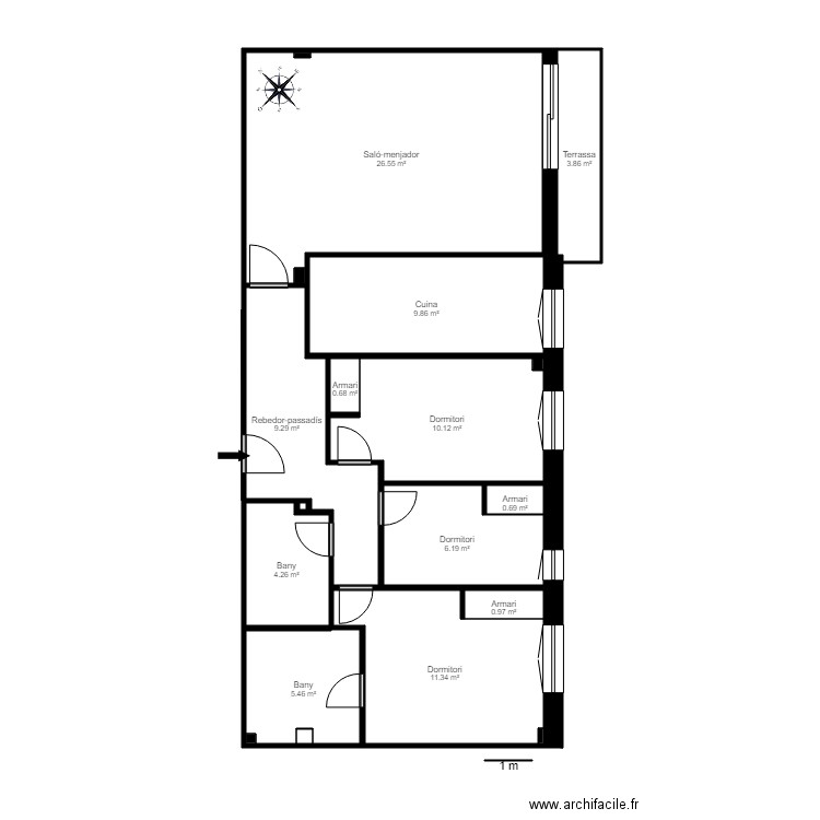 ED ELISA 1 8 ORDINO. Plan de 0 pièce et 0 m2