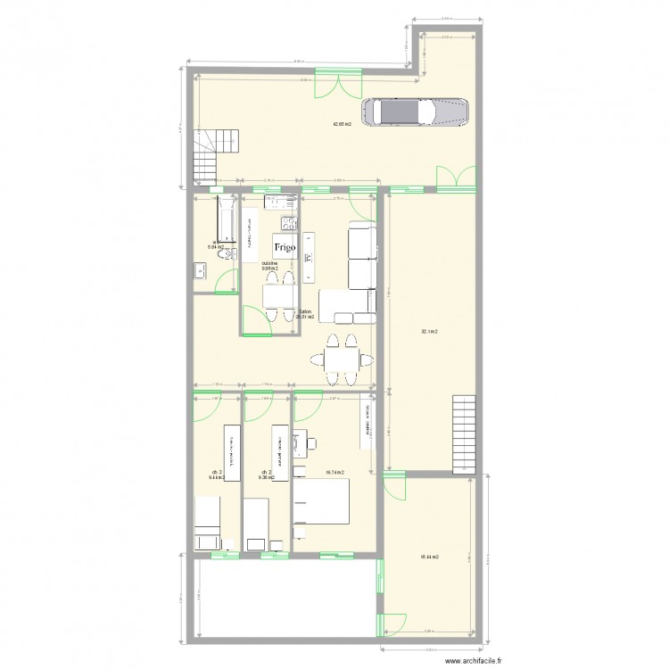 maison. Plan de 0 pièce et 0 m2