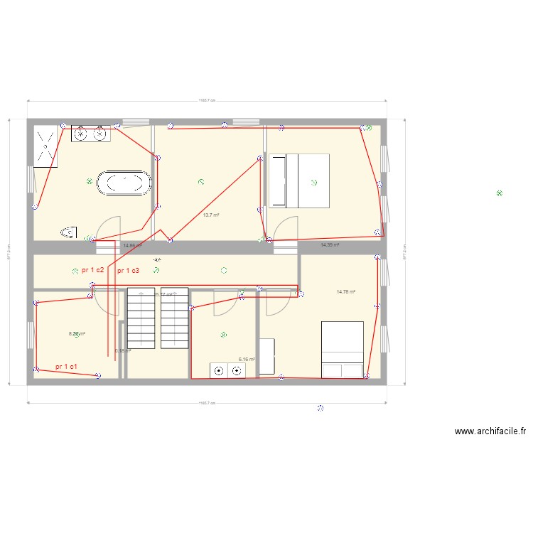 plan  r 1 alim prise. Plan de 0 pièce et 0 m2