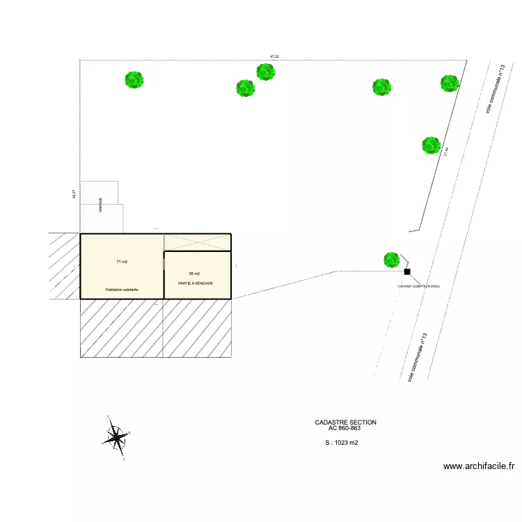 PLAN DE MASSE BOURG LOT C . Plan de PLAN DE MASSE BOURG LOT C . Plan de