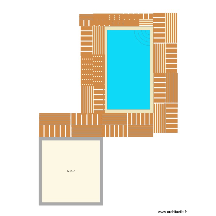 Plan de piscine. Plan de 0 pièce et 0 m2