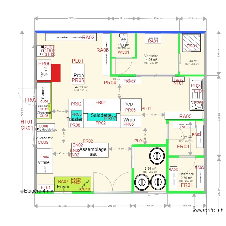 Bistrot Canaille Dark Bordeaux V2. Plan de 0 pièce et 0 m2