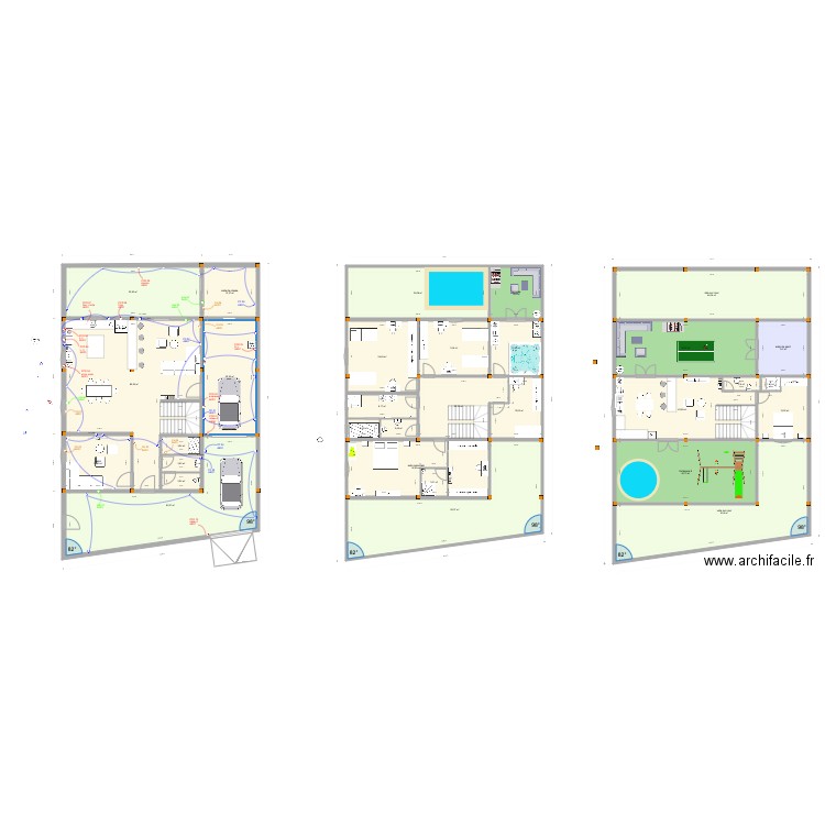 boumédiane. Plan de 31 pièces et 758 m2