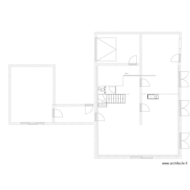 Charcot rdc. Plan de 22 pièces et 211 m2