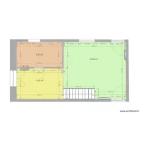 RdC Annexe avec toutes les cotes et porte fen&ecirc;tre 1 50