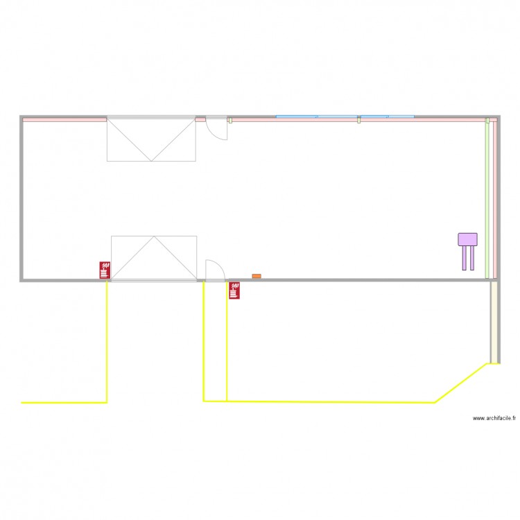 Implantation EXPE. Plan de 0 pièce et 0 m2