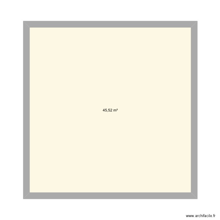 Villars . Plan de 1 pièce et 46 m2